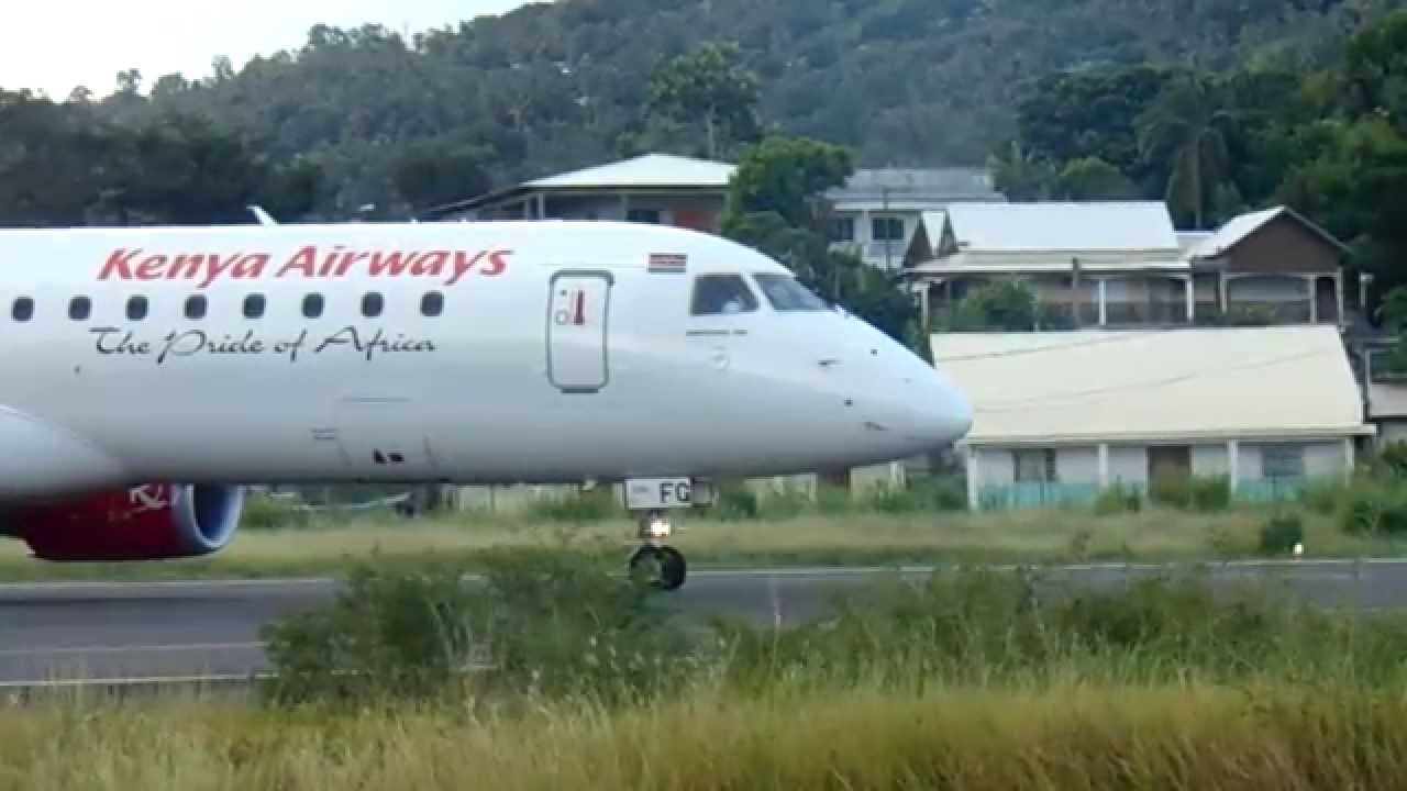 Décollage Kenya Airways Dzaoudzi - Pamandzi - Mayotte