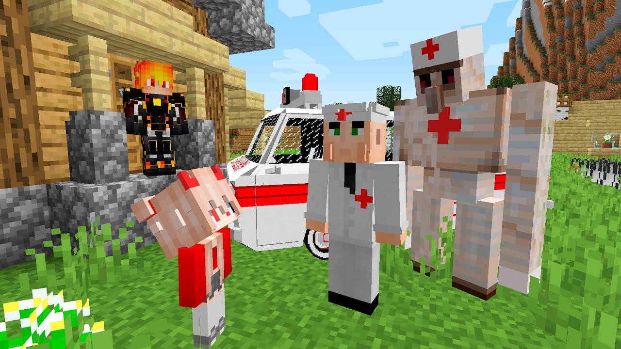 ЗАЧЕМ ВРАЧИ ПРИЕХАЛИ К МАШКЕ В МАЙНКРАФТ ! Алексбой Minecraft