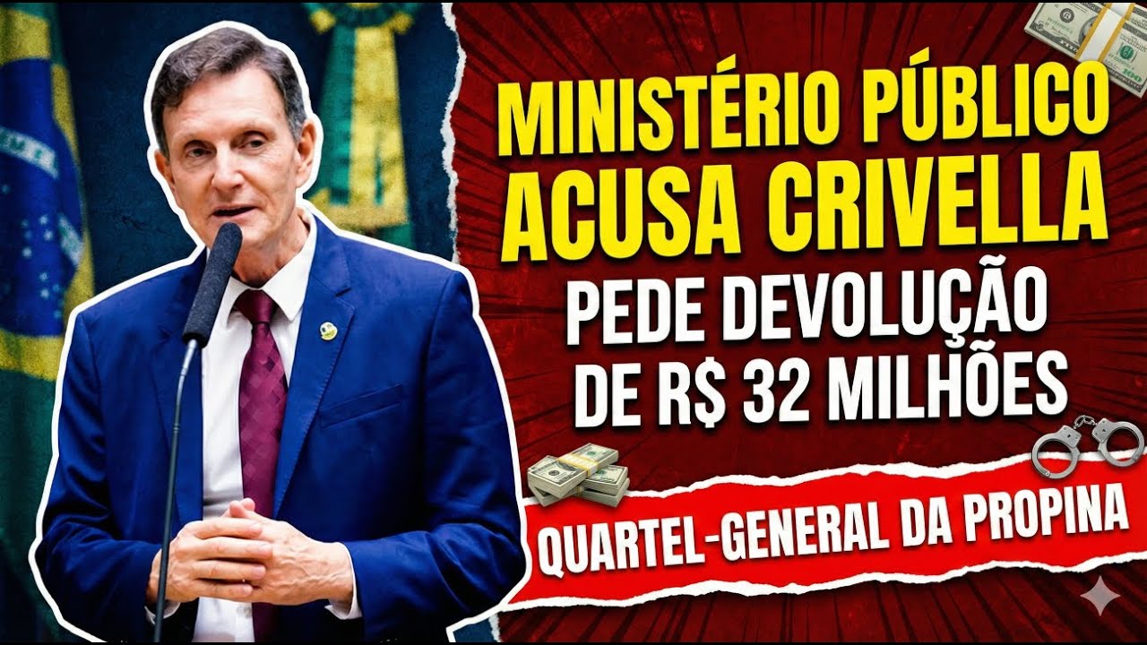 BOMBA NO RJ: Minist&eacute;rio P&uacute;blico acusa Crivella e pede devolu&ccedil;&atilde;o de 32 MILH&Otilde;ES no QG da propina