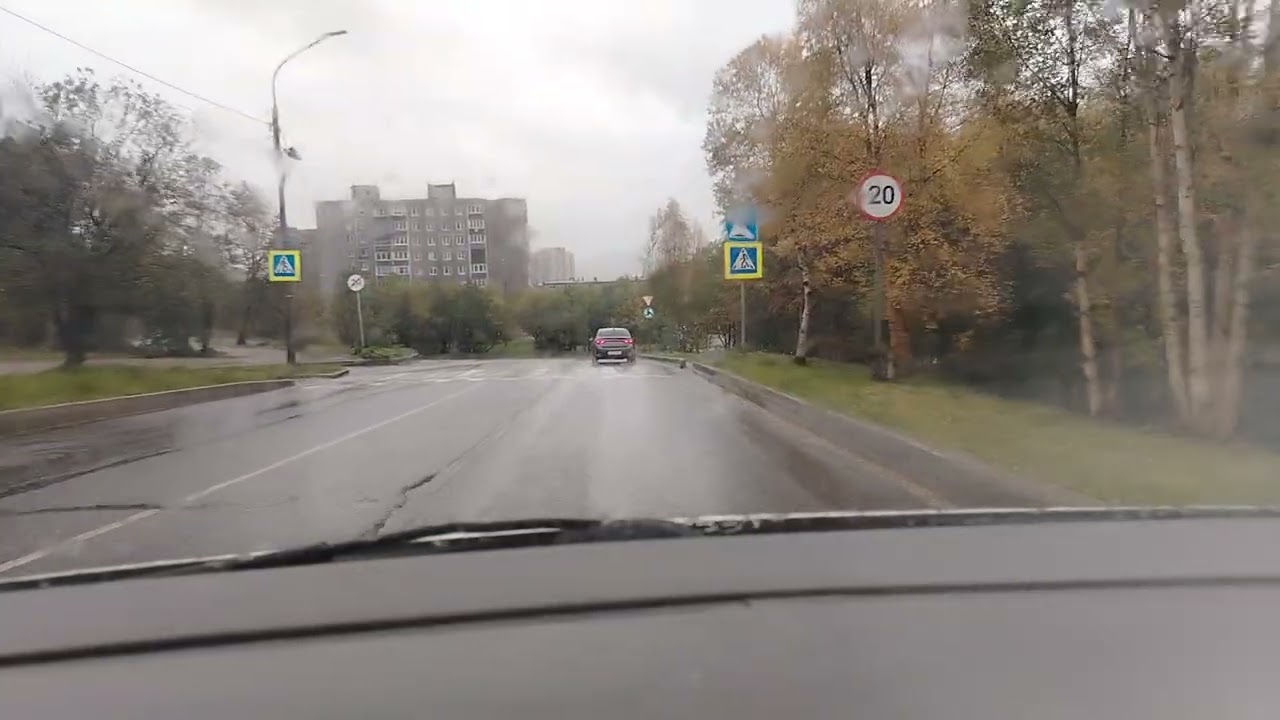 Экзамен ГИБДД. Мурманск. Ленинский район. От АЗС Газпромнефть до втогородка на Момота