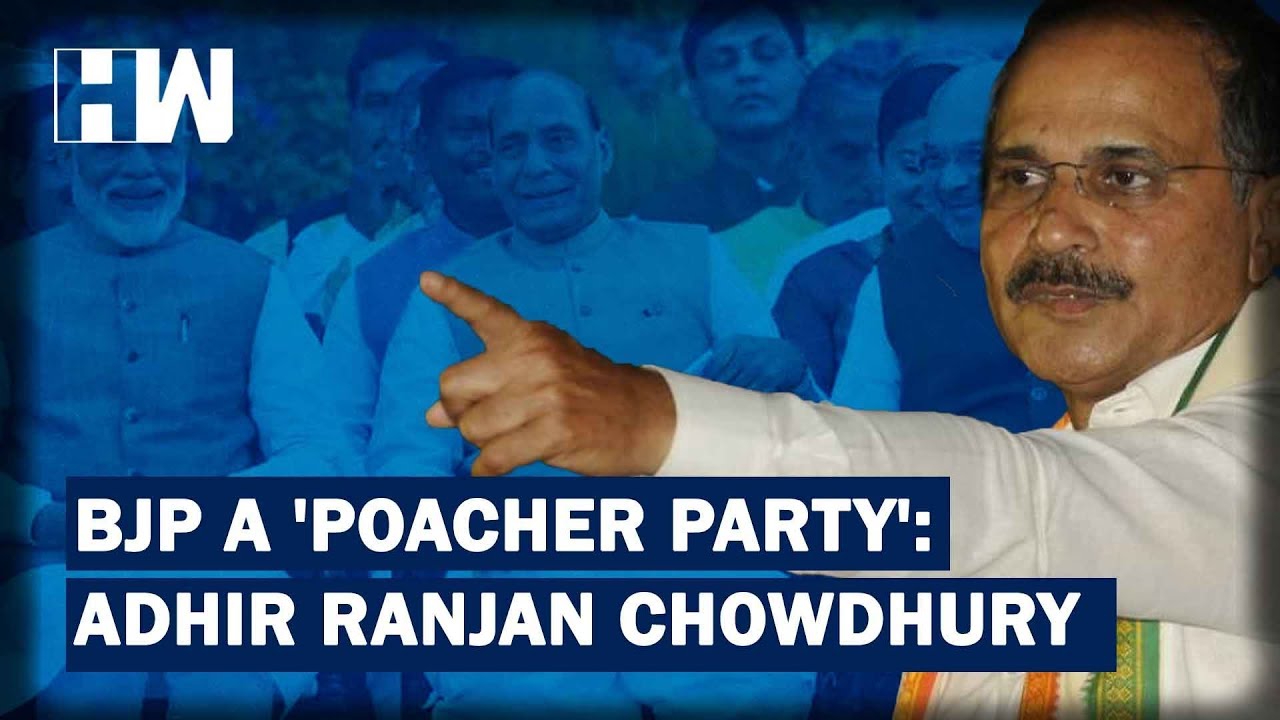 Breaking: BJP playing 'poaching politics' says Adhir Ranjan Chowdhury
