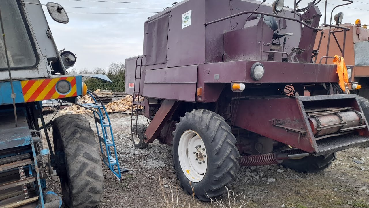 Kupiłem kombajn bizon zo56/3 rozładunek i prezentacja dawcy.