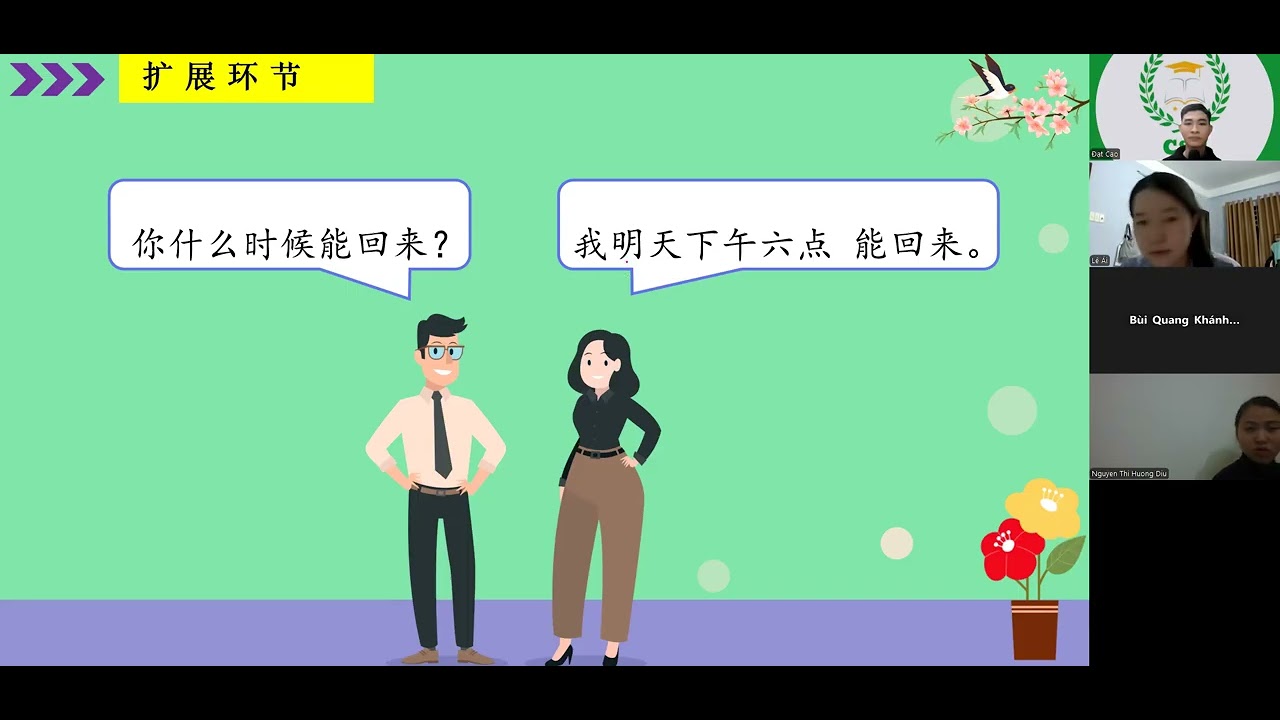 HSK 1 lớp 4004 BUỔI 18