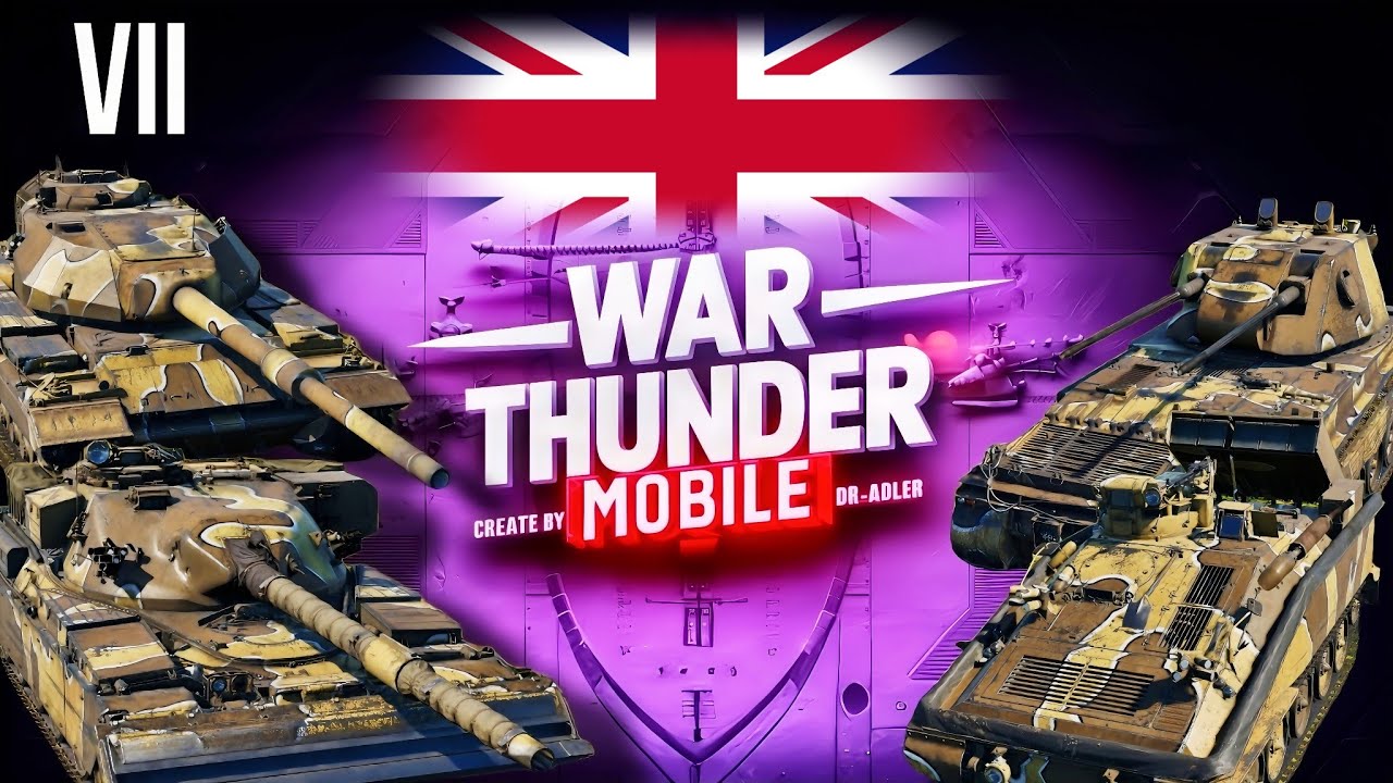 Обзор взвода Chieftain Mk.3 на 7 ранге в War Thunder Mobile (Chieftain, Conqueror, Striker, Falcon)