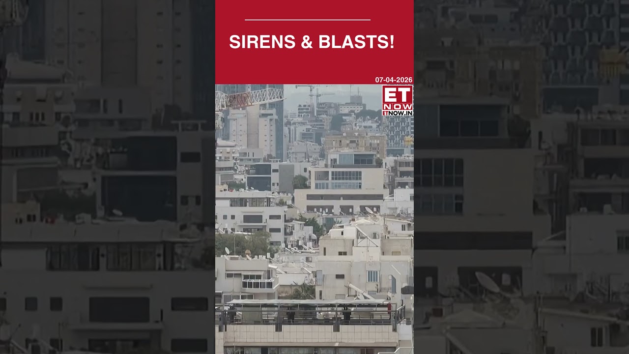 Tel Aviv Under Fire: Sirens Wail, Explosions Heard Amid Iran Strikes | Breaking News | ET Now