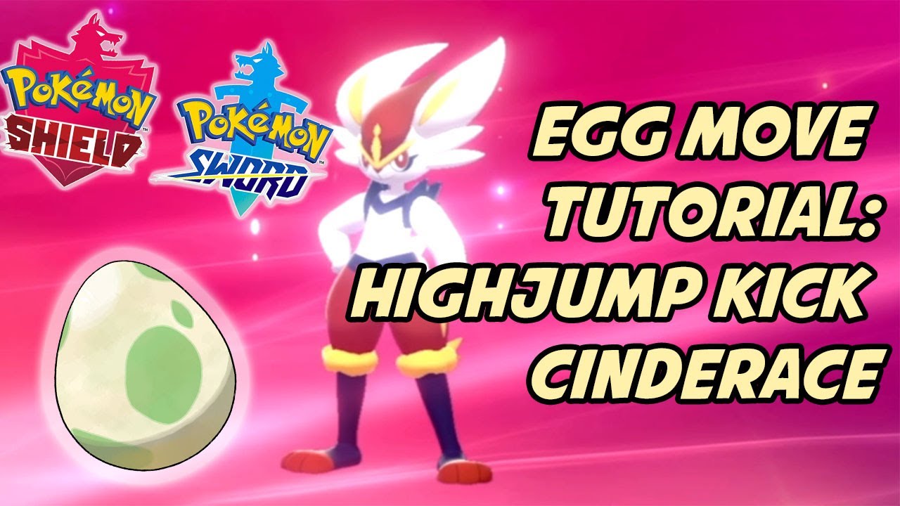 Egg move tutorial: How to get Highjump Kick on Cinderace in Pokemon Sword and Shield