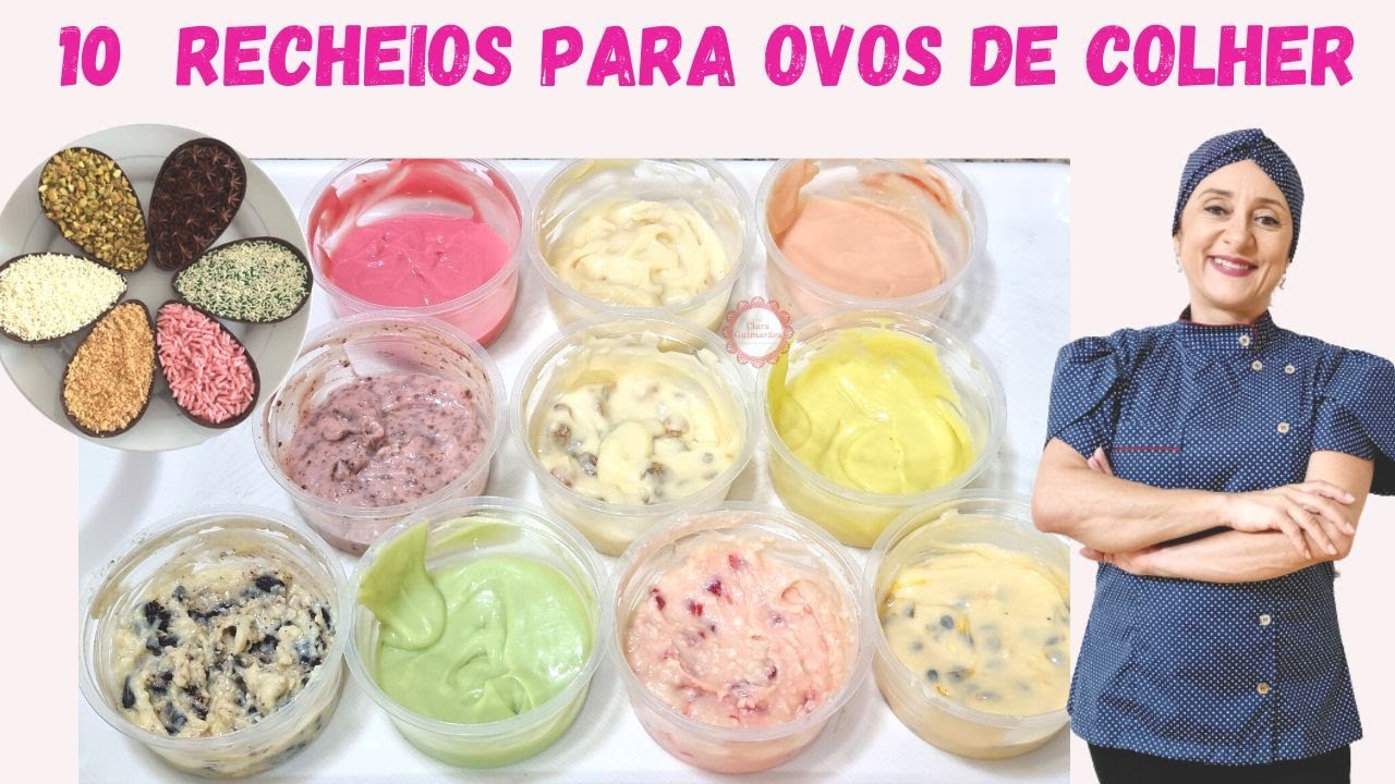 UMA BASE E 10 SABORES DE RECHEIOS PARA OVOS DE COLHER! (Aula Mago)