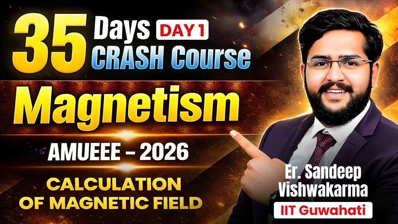 🔴 LIVE: AMU B.Tech Physics 2026 | Magnetism | Magnetic Field PYQ | AMUEEE Preparation