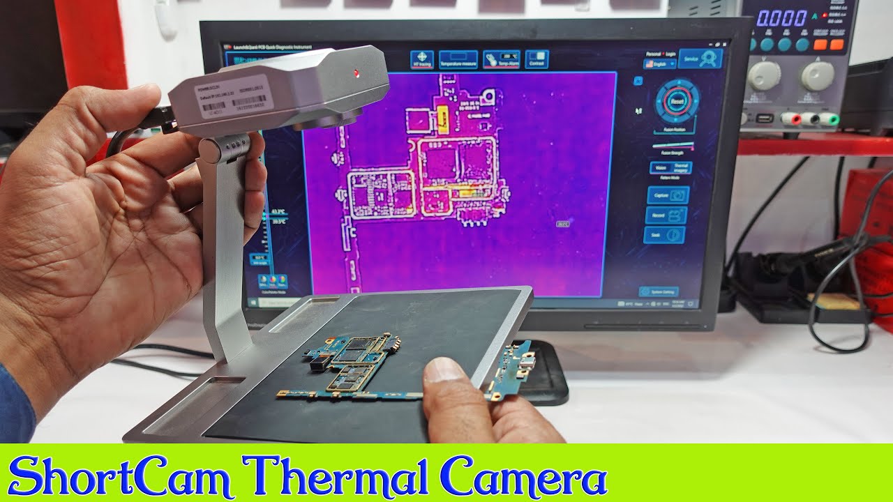 IIT Shortcam thermal camera for mobile phone repairing find leakage & shortness in PCB