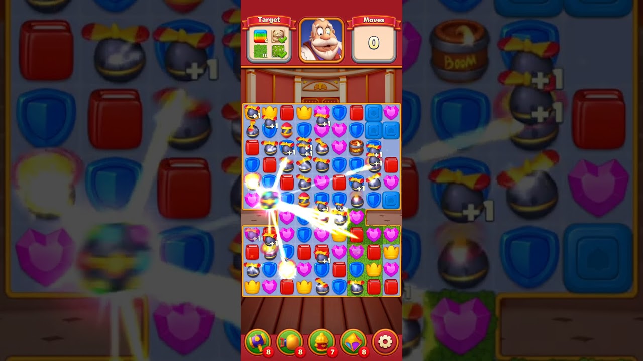 Castle Crush 190 to 199 levels game 