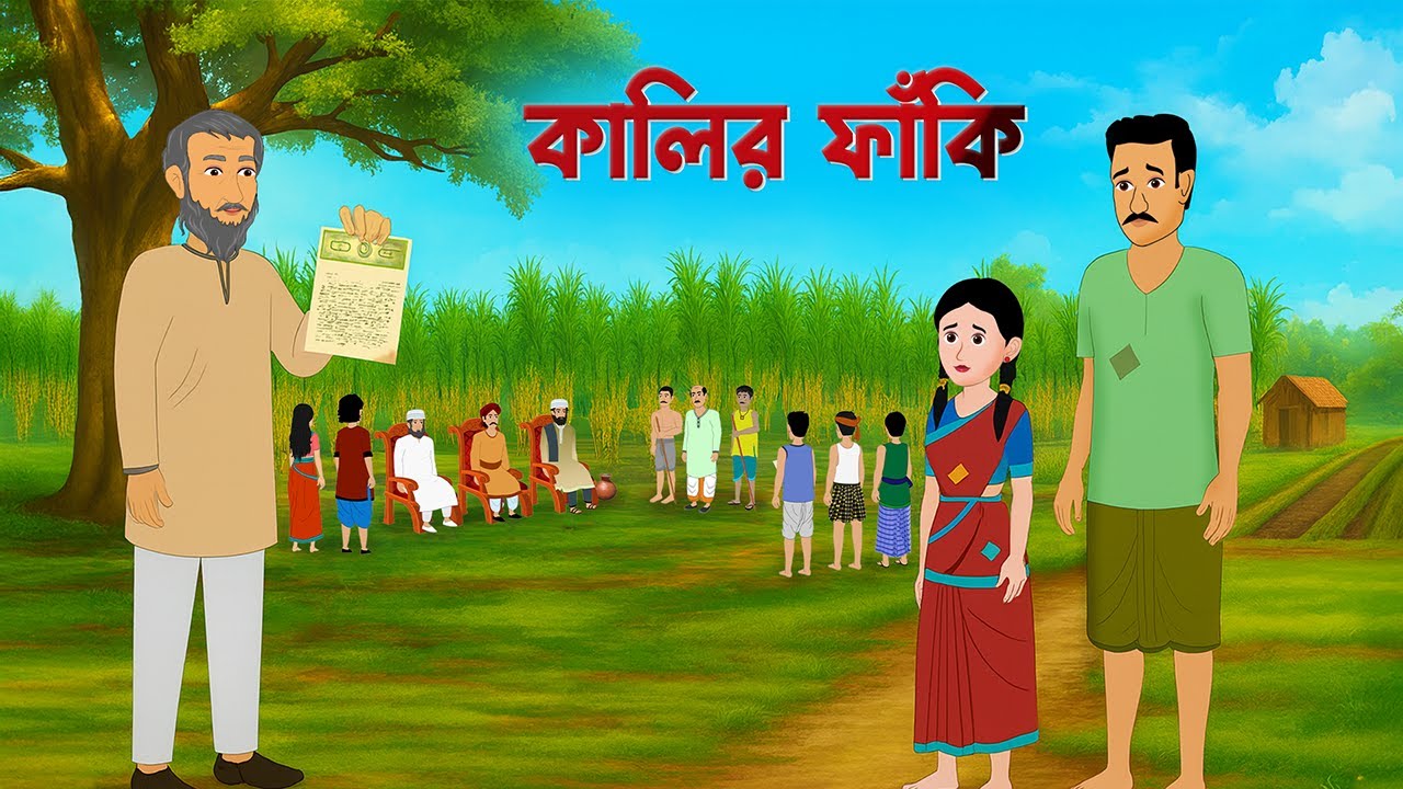 কালির ফাঁকি | Kalir Faki | Bengali Village Drama | Bangla Moral stories Cartoon | Wahid Creation