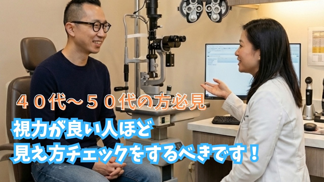 視力が良い人ほど見え方チェック！