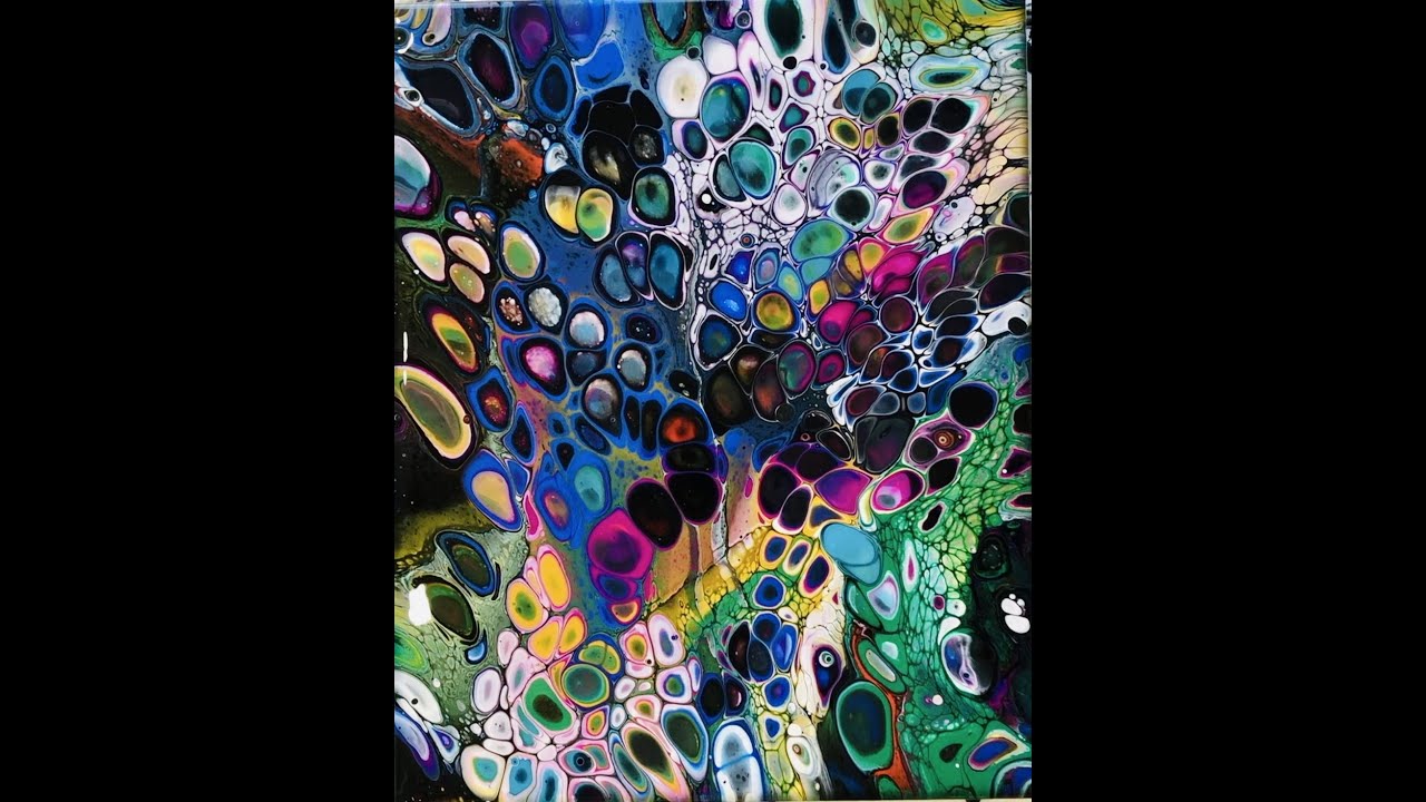 Acrylic Pour with BIG CELLS