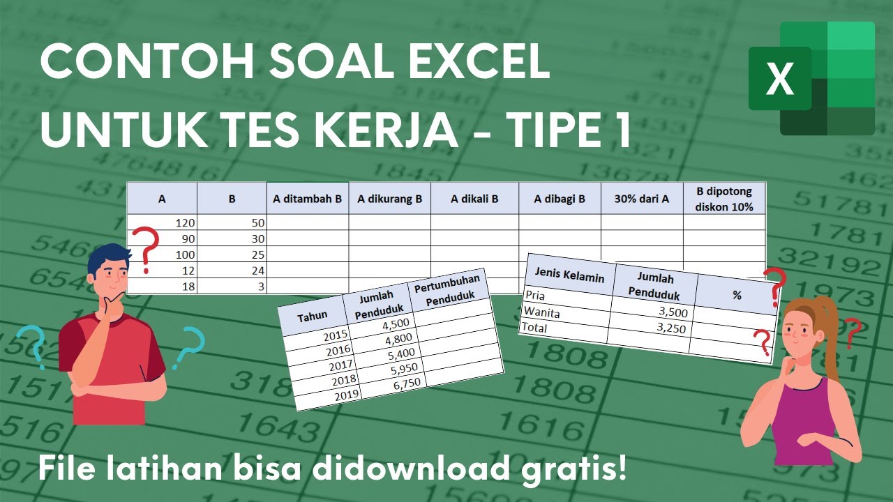 Latihan Soal Excel yang Sering Keluar di Tes Masuk Kerja (Tipe 1) | Ignasius Ryan