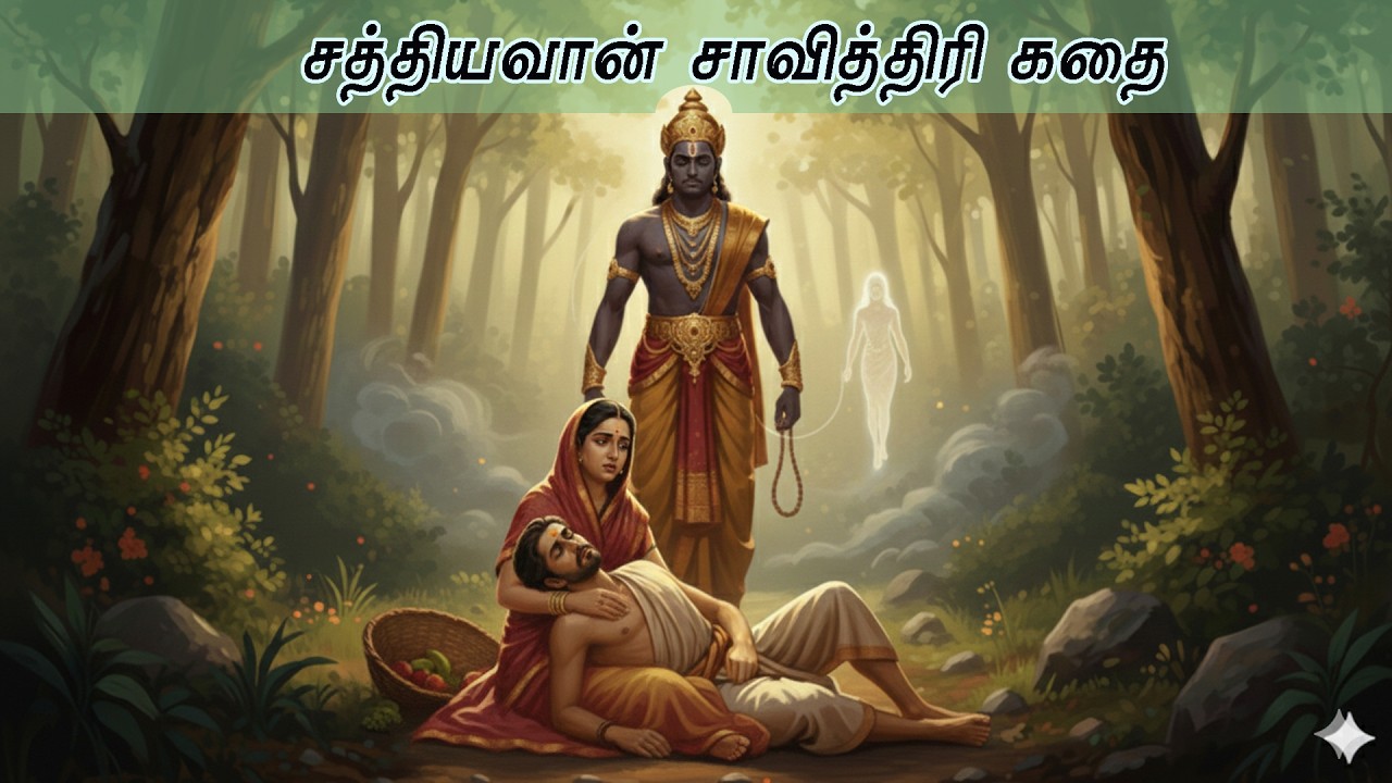 சத்தியவான் சாவித்திரி கதை#tamilstoryteller #shortstoriesintamil #tamil stories#Savitri Nombu  kathai