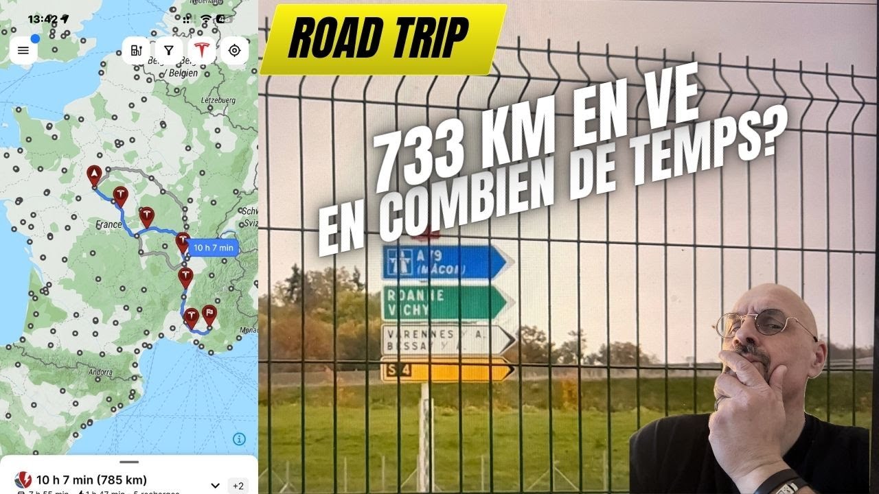 Road trip 733 KM en VE Combien de temps?