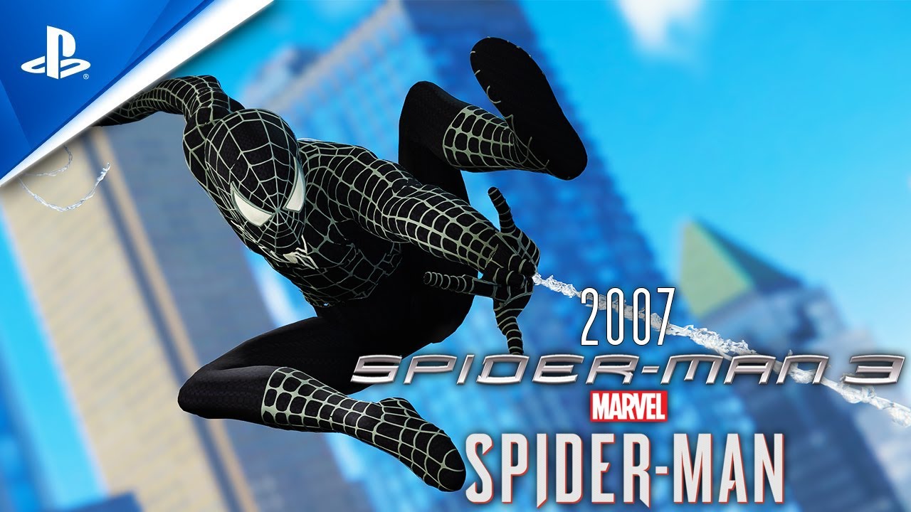 2007 Raimi Black Spider-Man in Marvel's Spider-Man MOD - Tobey Maguire Suit