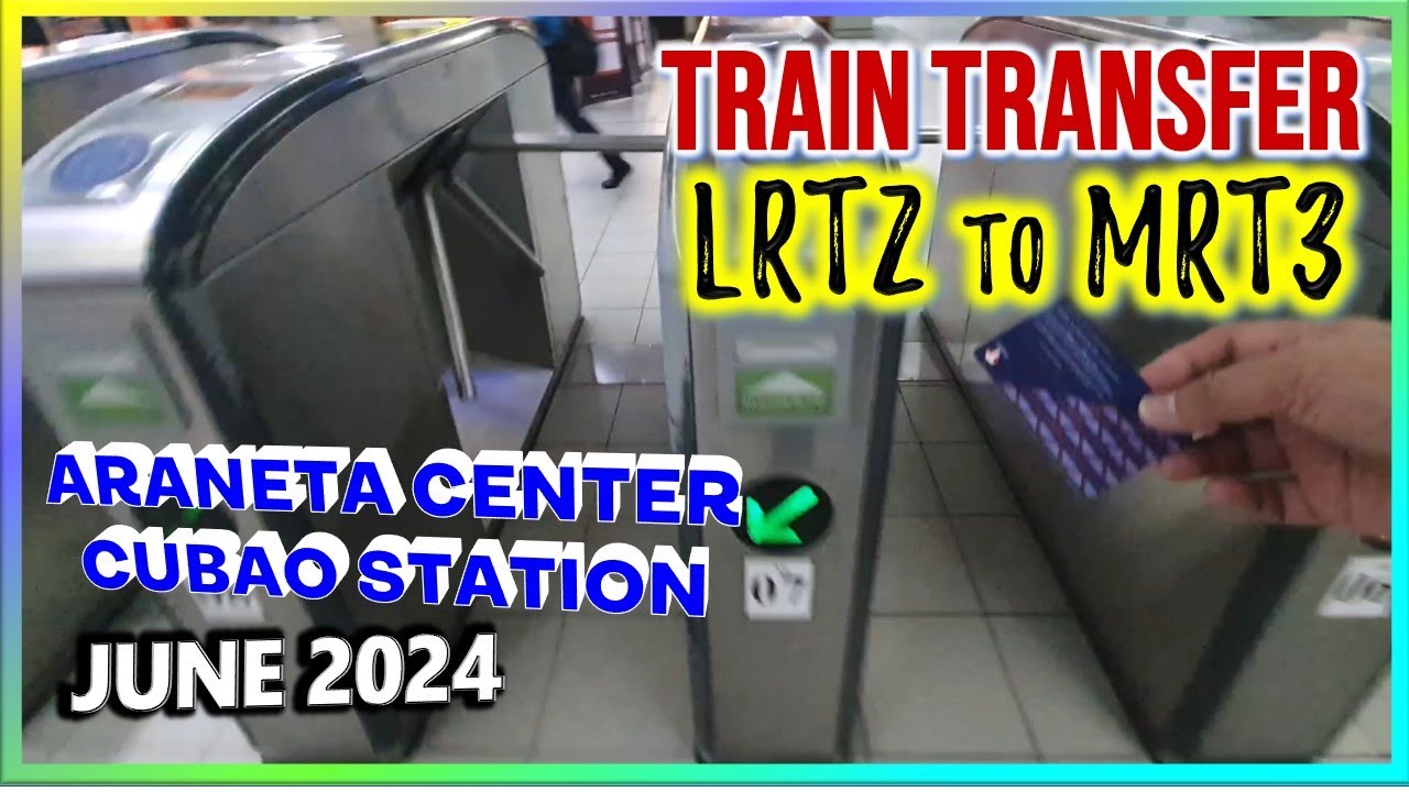 ✪ Train Transfer | LRT2 to MRT3 | Araneta Center - Cubao Station | June 2024