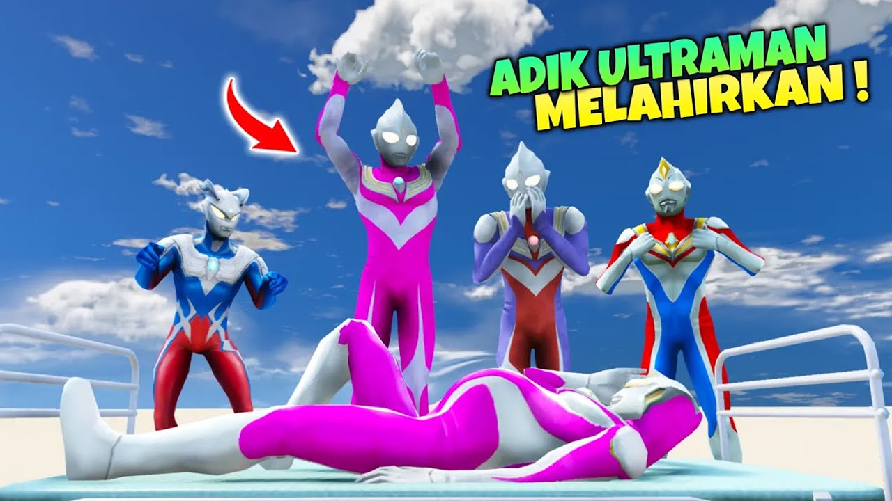 ISTRI ULTRAMAN TIGA HAMIL MELAHIRKAN ULTRABOY TIGA, ULTRAMAN DYNA SENANG - GTA 5 ULTRAMAN