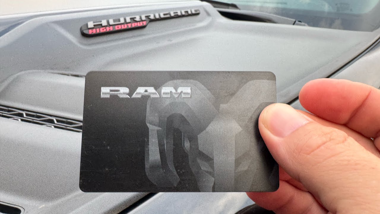 2025 Ram Truck Key Card and Phone to start!