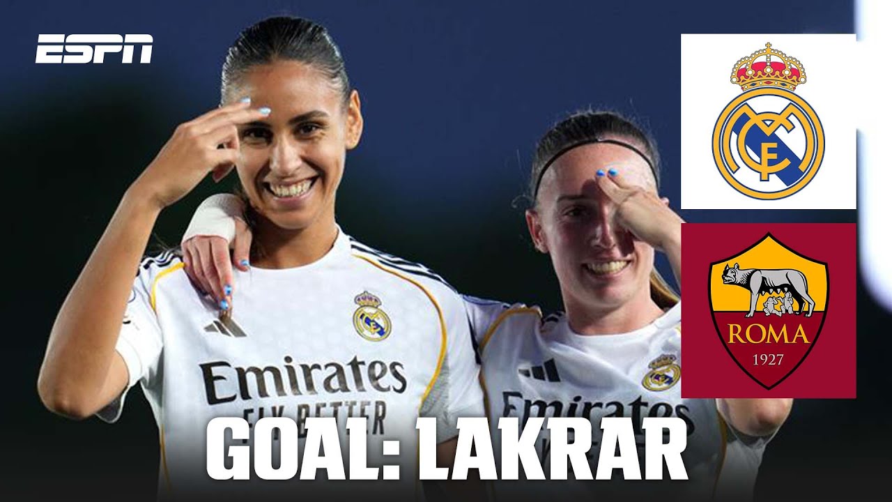 Ma&euml;lle Lakrar extends Real Madrid's lead vs. Roma | UEFA Women's Champions League