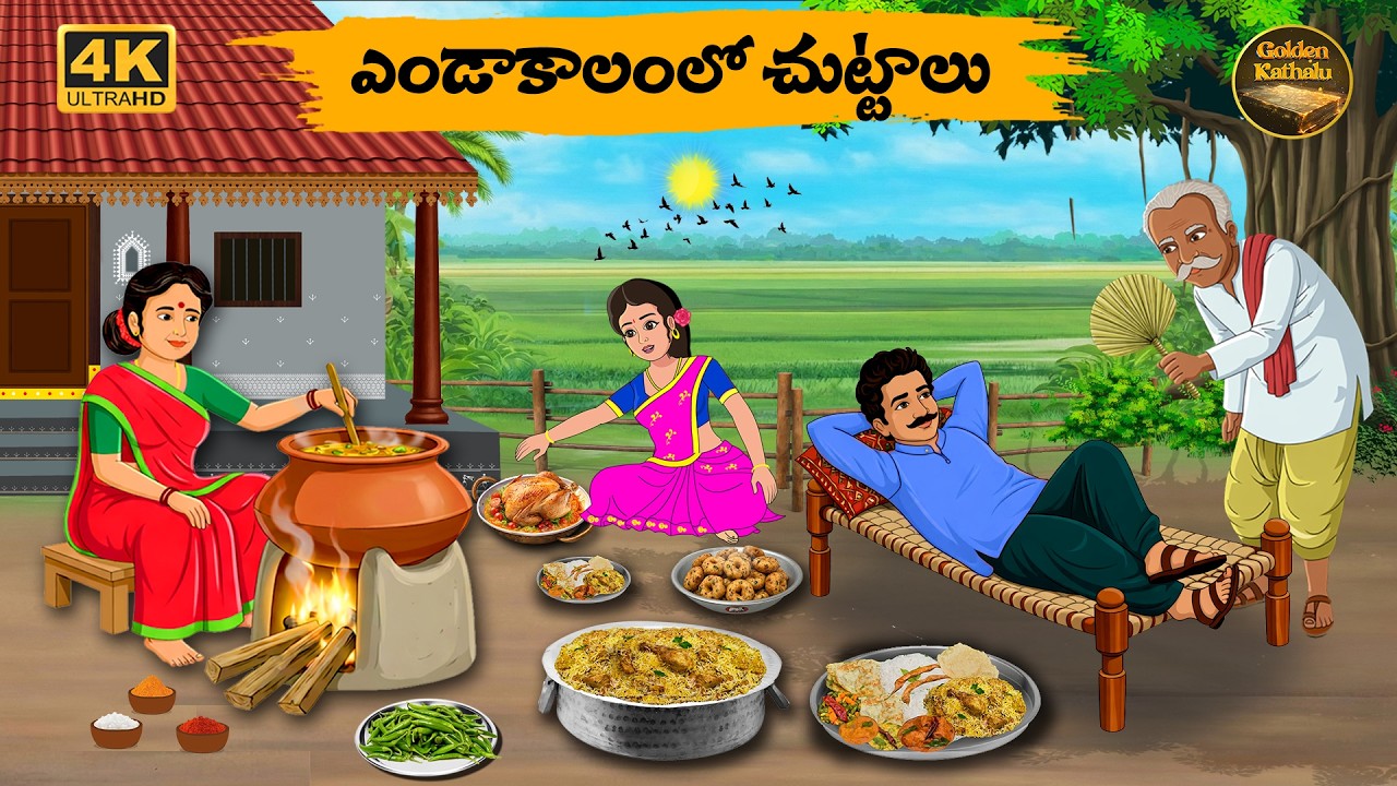 ఎండాకాలంలో చుట్టాలు -Telugu stories - Golden Kathalu 37 - Neethi Kathalu - Telugu Moral Stories