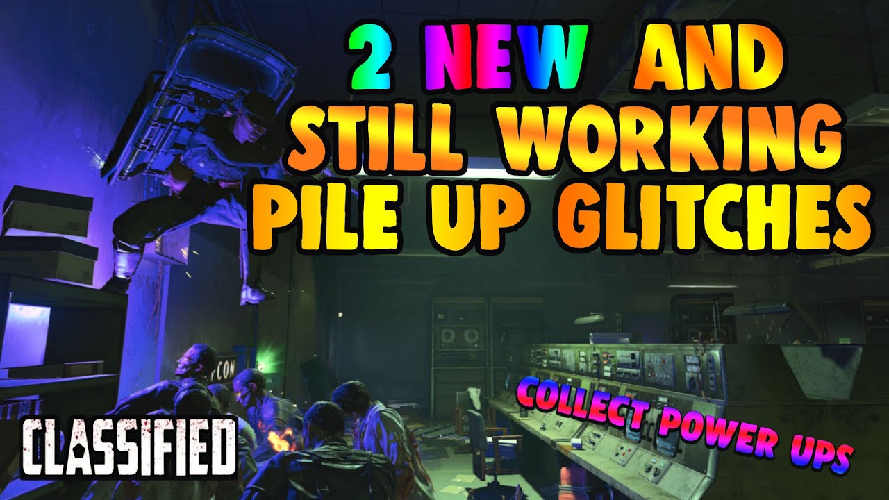 2 NEW & STILL WORKING PILE UP GLITCHES on CLASSIFIED - BO4 ZOMBIES
