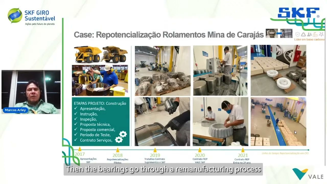 Industrial Bearing Remanufacturing applied to Minning Trucks - Vale: Carajas Mine in Brazil