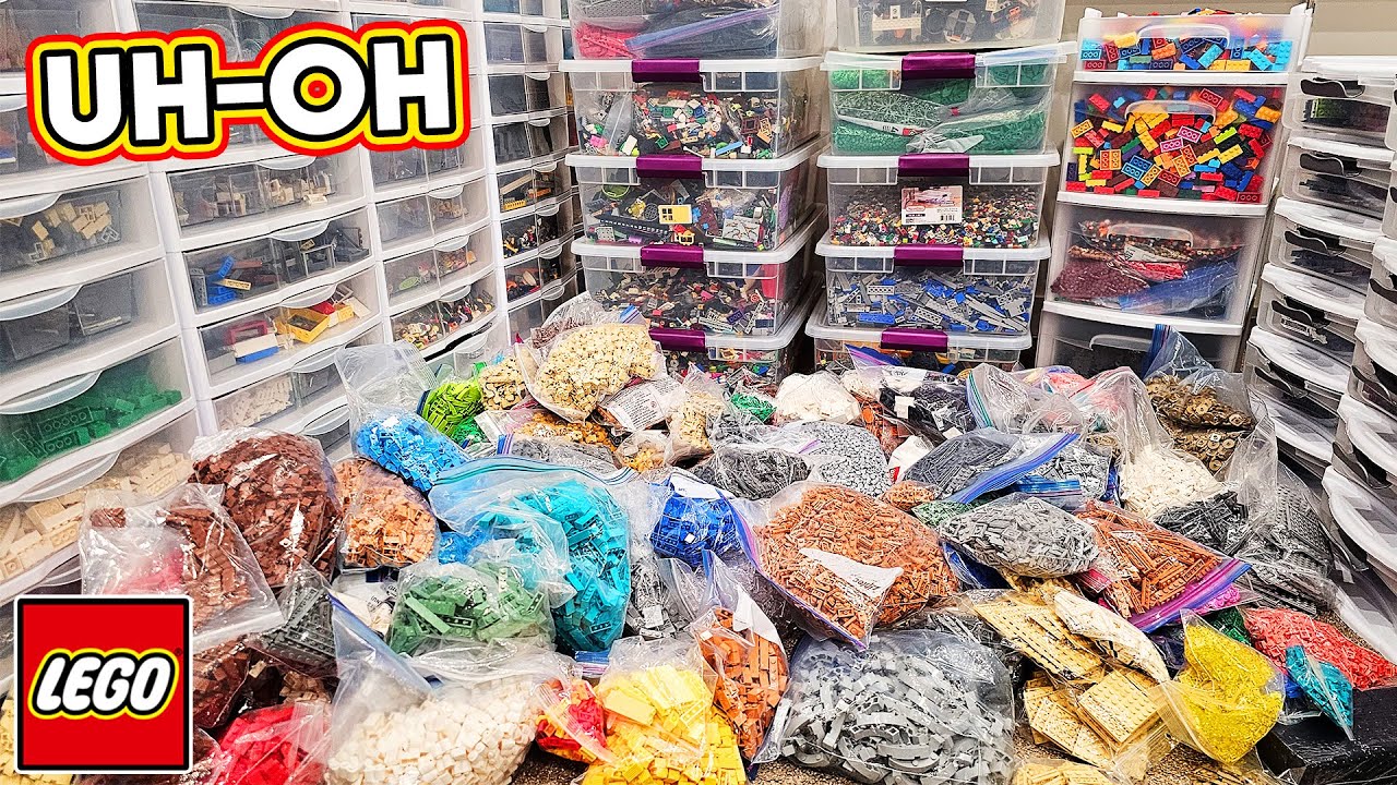 LEGO Room Update! Fixing My Parts Hoard!