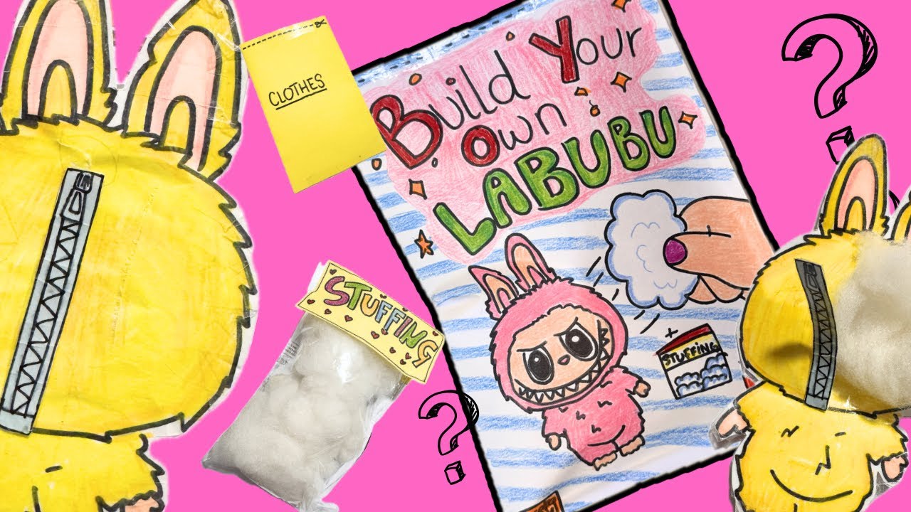 DIY Paper Blind Bag Make Your Own Labubu #labubu #blindbag #paperdiy #cute #Asmr 