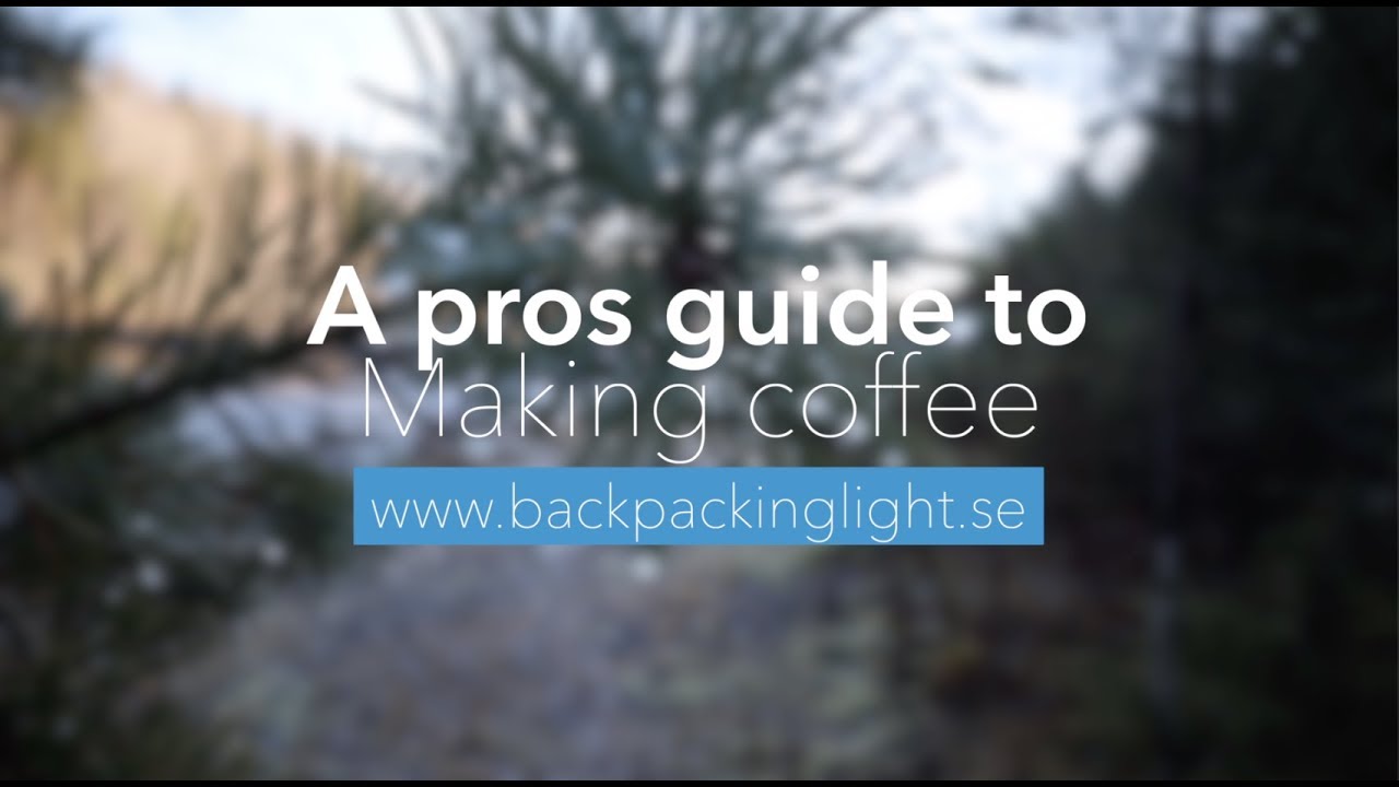 Making coffee in the outdoors
