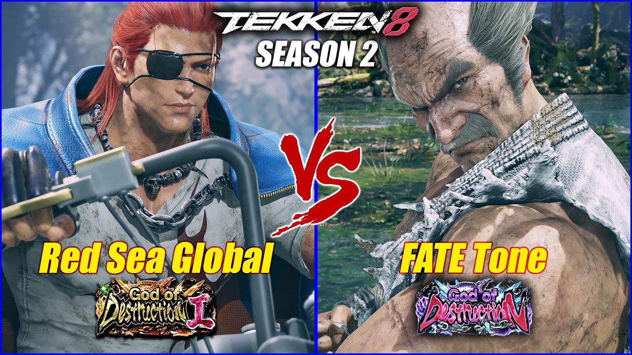 TEKKEN 8 • Hwoarang (RedSeaGlobal) vs Heihachi (FATE Tone) • Gameplay [ SEASON 2 ] Online Rank Match
