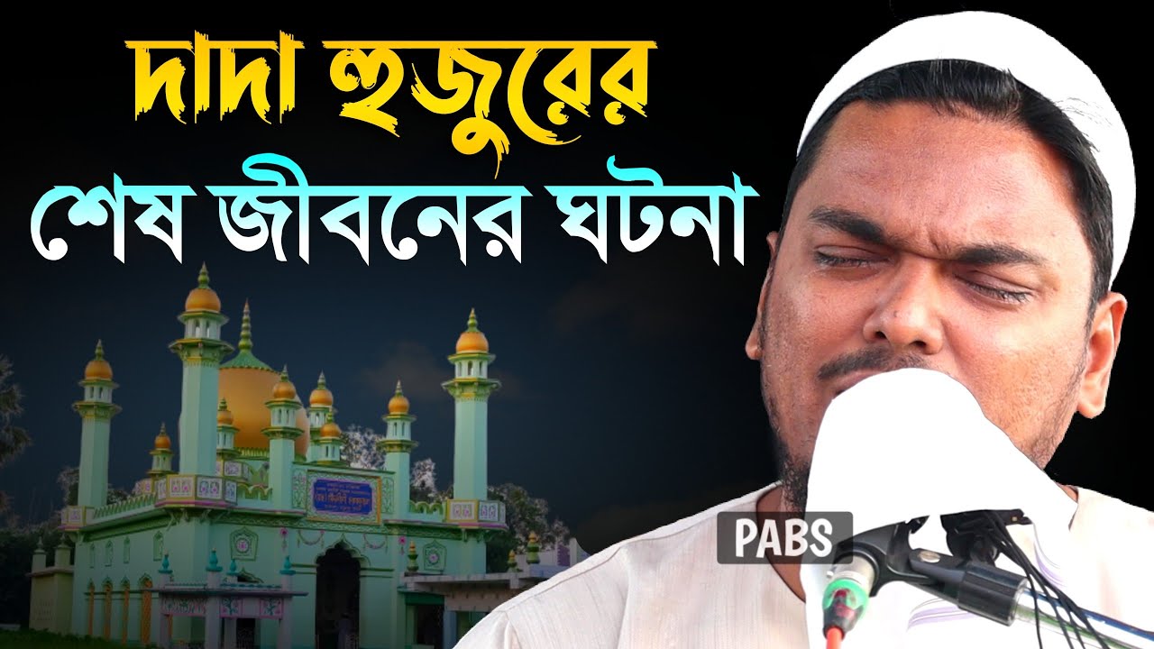 দাদা হুজুর পীর কেবলার শেষ জীবনের ঘটনা, পীরজাদা আব্বাস সিদ্দিকী, Pirzada Abbas Siddique