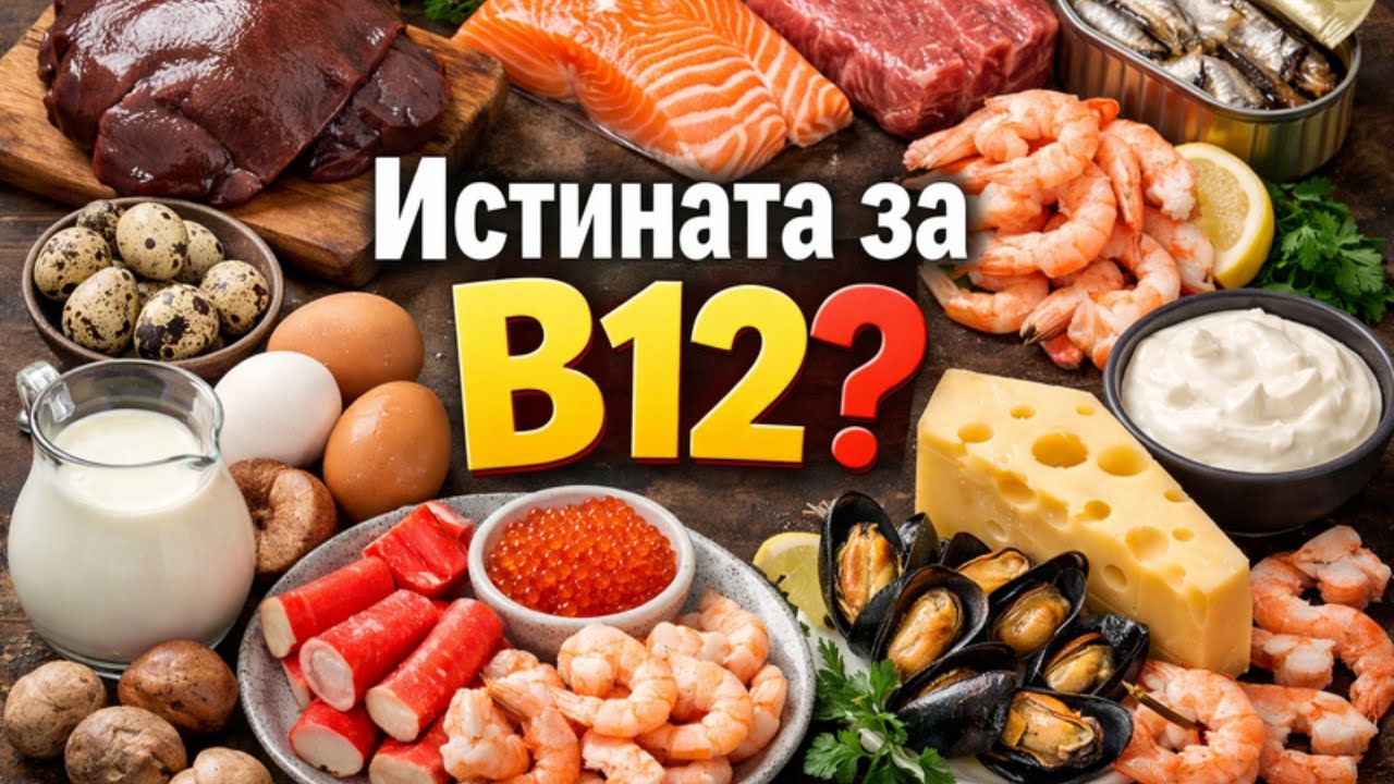 Истината за Витамин B12: Тихият Дефицит, Симптоми и Най-полезните Храни!