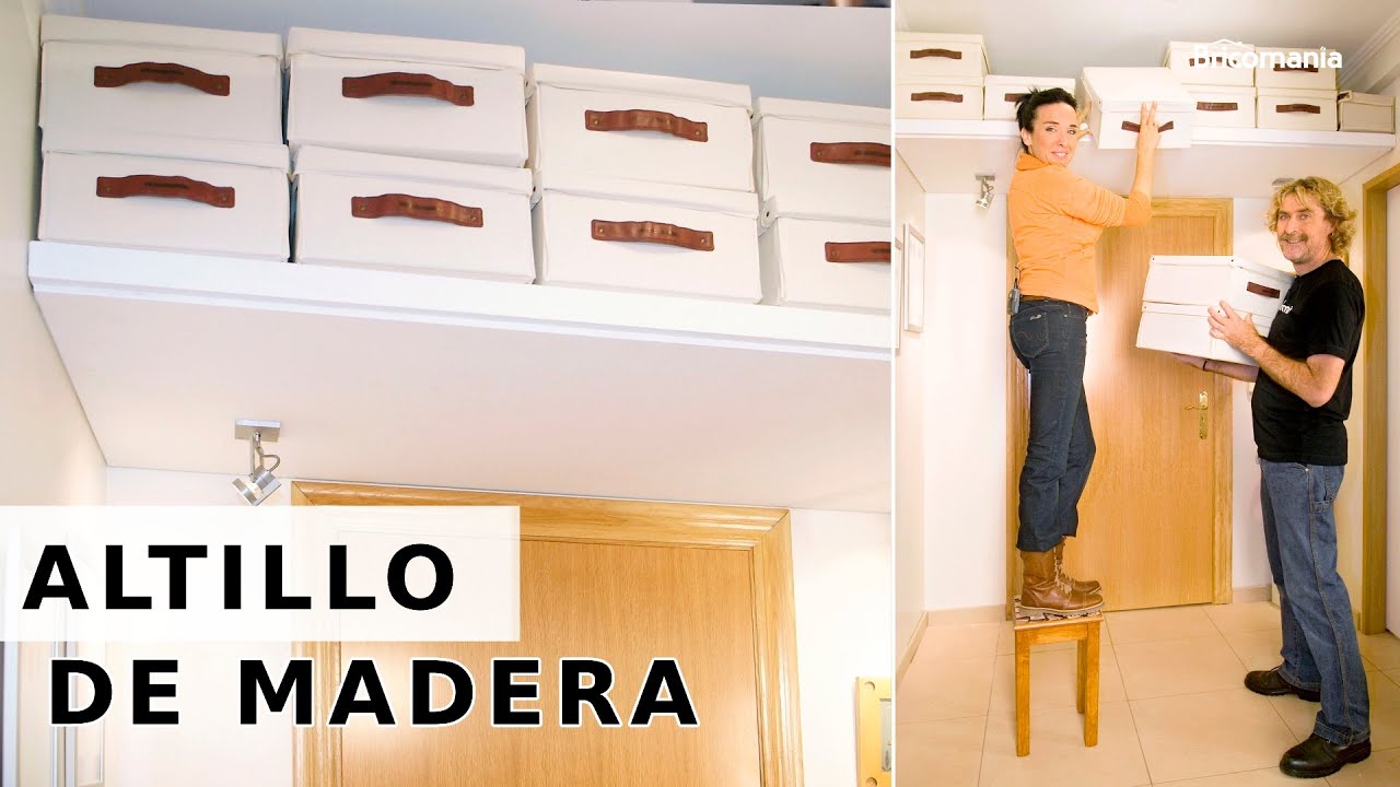 ALTILLO de madera PASO a PASO - Altillo para almacenaje // Bricomania