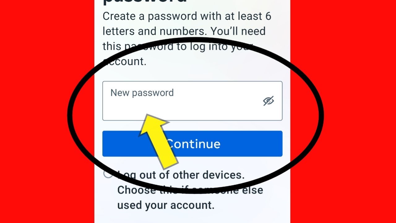 Facebook | Creat a Password with at latest 6 Letter | New Password