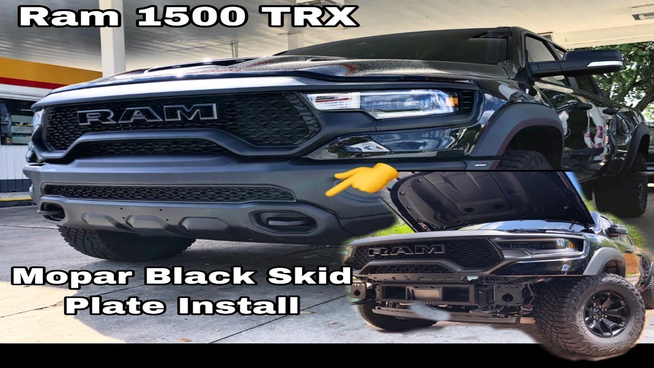 Ram 1500 TRX Skid Plate Install & Front Bumper Removal | OEM Black Skid Plate