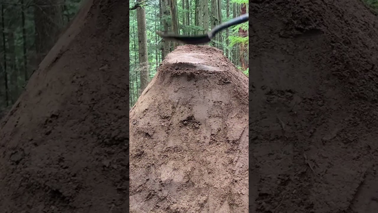 100+ Hours of Trail Building in 24 Seconds #trailbuilding #mtb