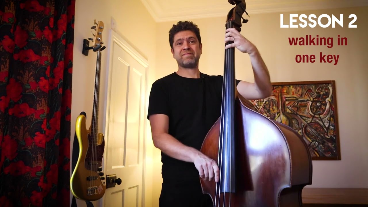 Walking Bass on Rhythm Changes, Walking in one key.