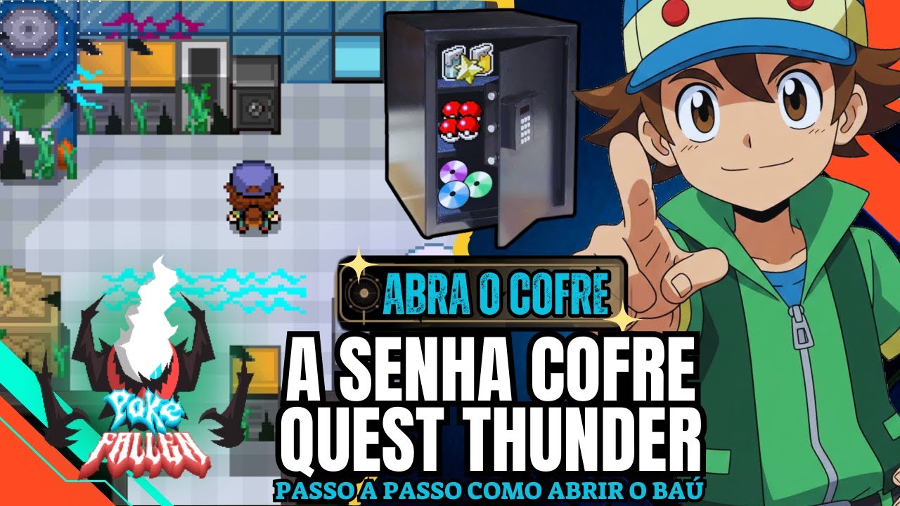 POKEFALLEN - v16.0-T12 : COMO ABRIR O COFRE - QUEST THUNDER BOX | CONSIGA A SENHA!! (PC-FANGAME) 🇧🇷