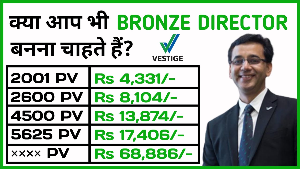 Bronze Director में Income Rs . 68,000/- | Vestige | Bronze Director Income | Your Future Is Here