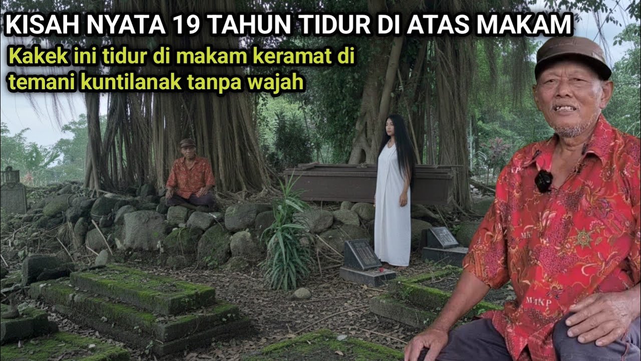 Kisah nyata !!! Mbah kasmunin tidur di keranda mayat makam selama 19 tahun di temani kuntilanak