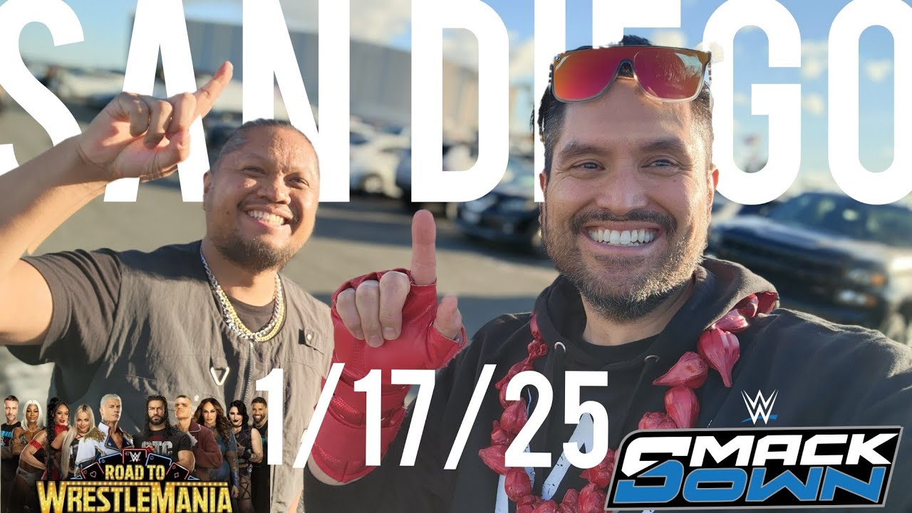 SmackDown San Diego 1/17/25 FULL EXPERIENCE vlog #smackdown #wwe #sandiego #wweliveevent