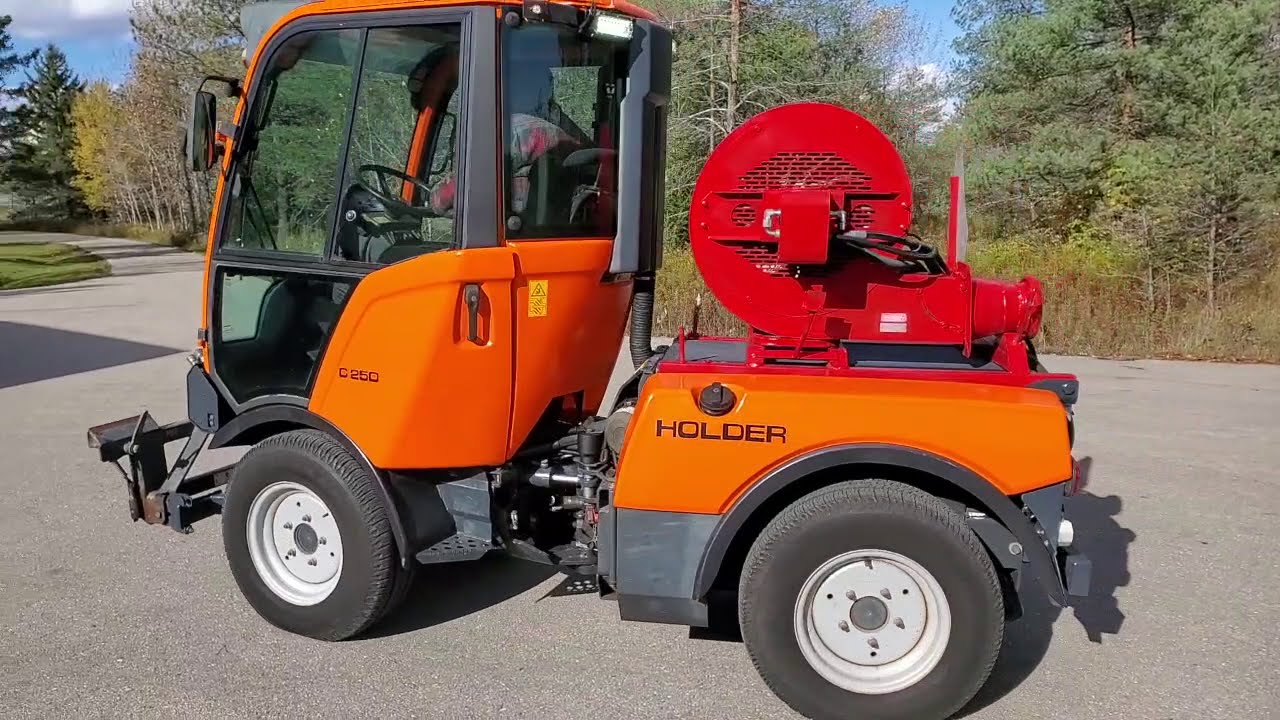 Holder C250 4x4 Diesel Tractor 50hp Kubota Snow Plow Snow Blower