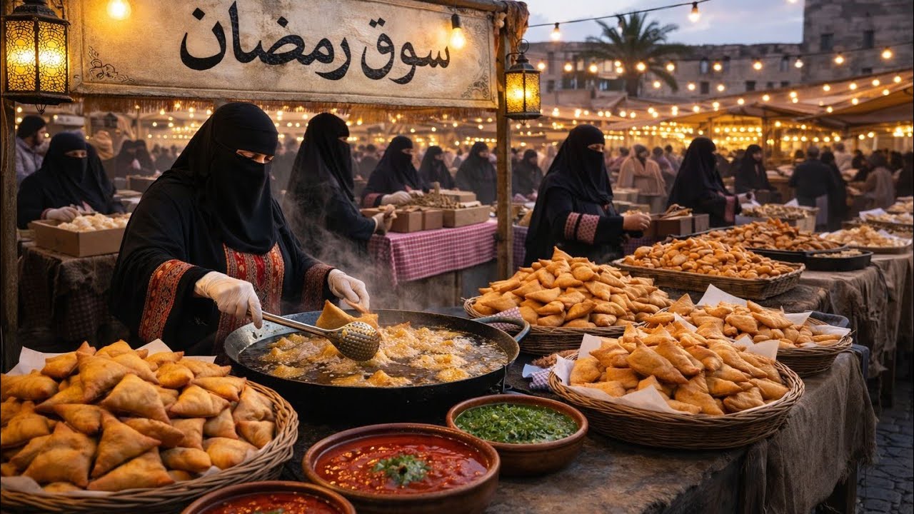 السوق الرمضانى للسمبوسه فى الهيام #سوق_الثلاثاء_الشعبى 🇸🇦🇸🇦