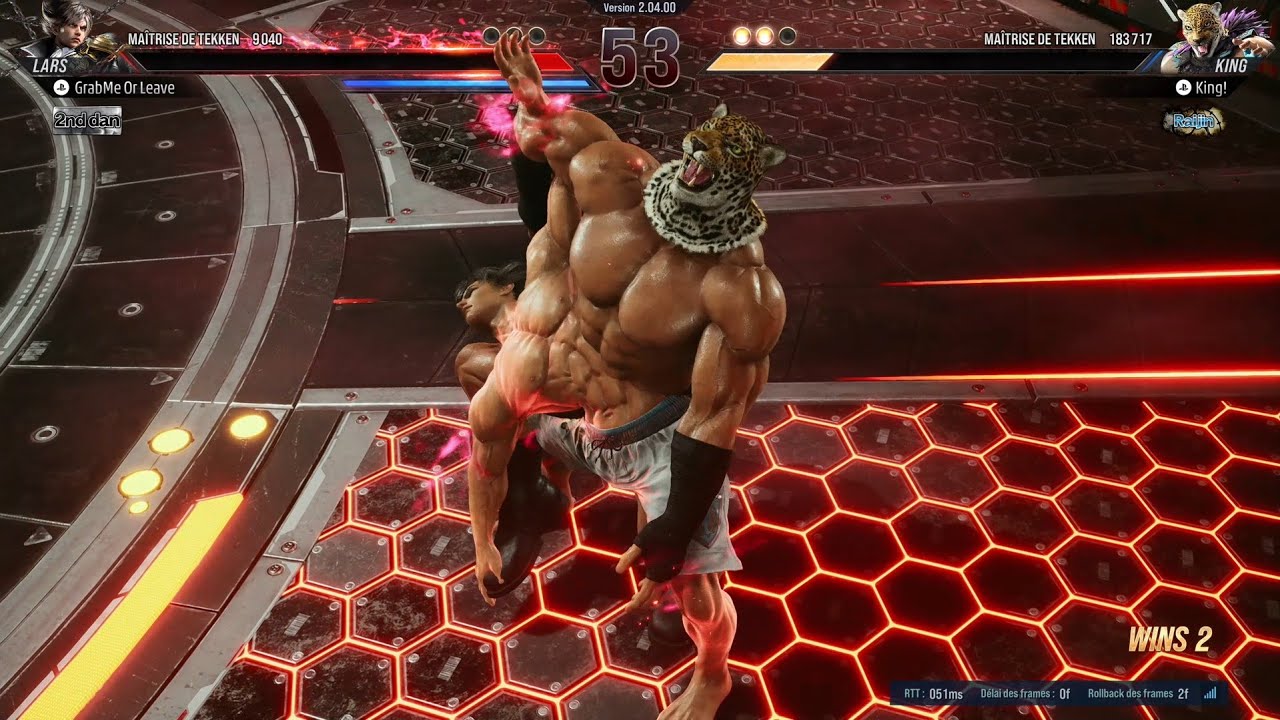 Tekken 8 | Lars (swimsuit) versus King ! Wrestling / Gyaku Ryona