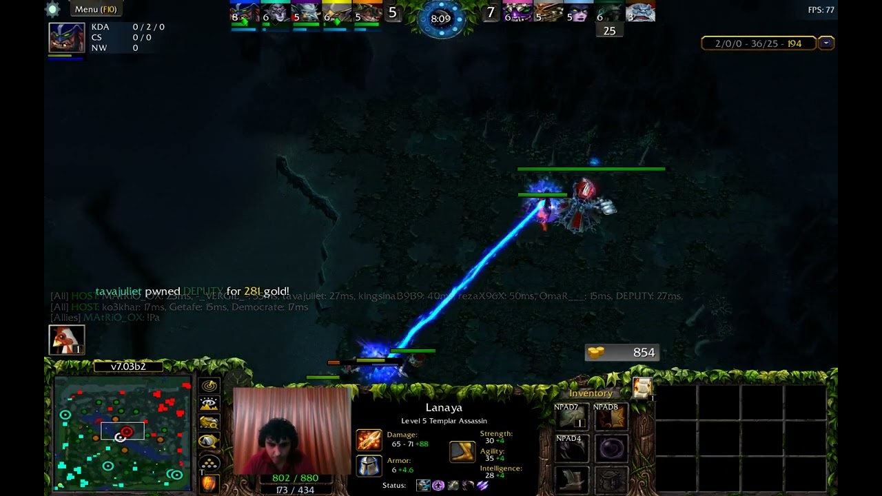 dota 1 atinad lion best mider player  rank 1 atinad