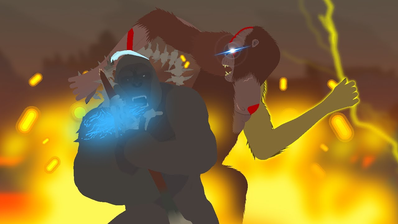 GODZILLA X KONG: THE NEW EMPIRE || KONG VS SKAR KING || STICK NODES ANIMATION