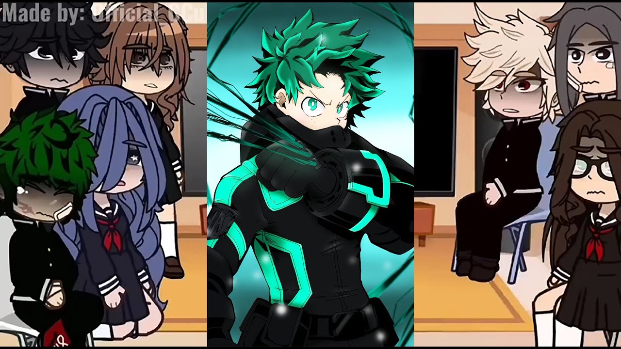 👑 Deku's middle school classmates react to him | Gacha Club | MHA react  Compilation