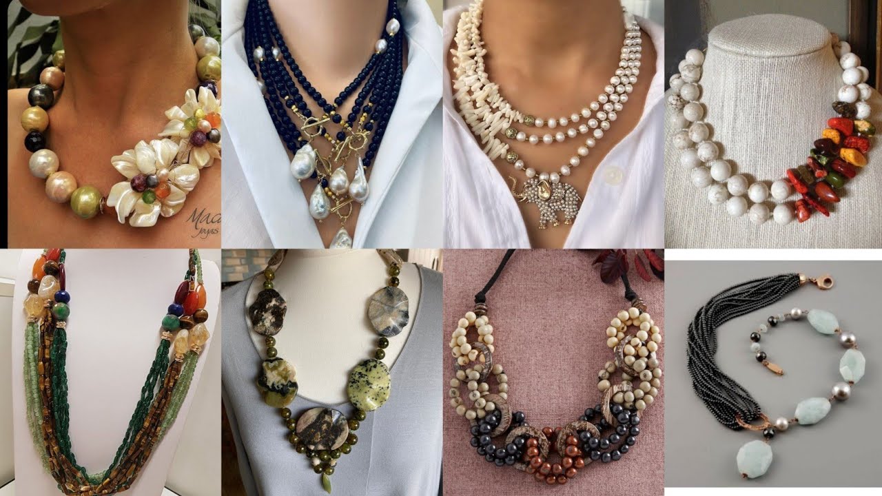 💎 Новая эра элегантности — новейшие дизайны ожерелий из жемчуга и бусин, которые вас удивят!